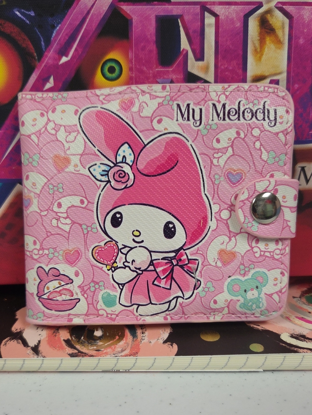 Sanrio My Melody Pink Kids Wallet with Snap
